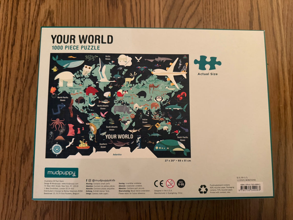 Mudpuppy "Your World" 1000-Piece Puzzle