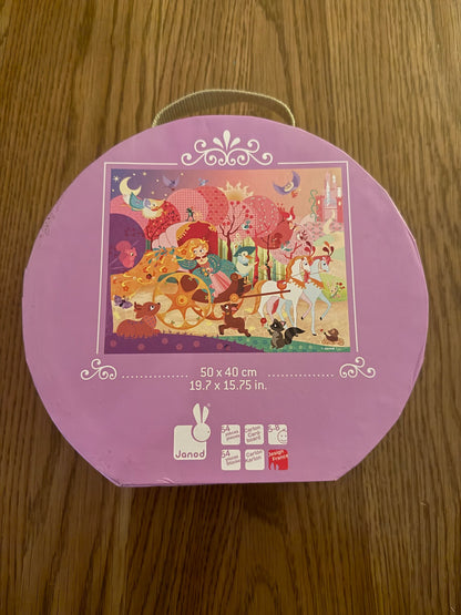 Janod Princess Carriage Puzzle in Carry Case - 54 Pieces