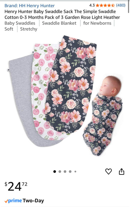 Henry Hunter Baby Swaddle Sack - 3, size 0-3. Retail $25, NWOT, 0-3 Months (Newborn)