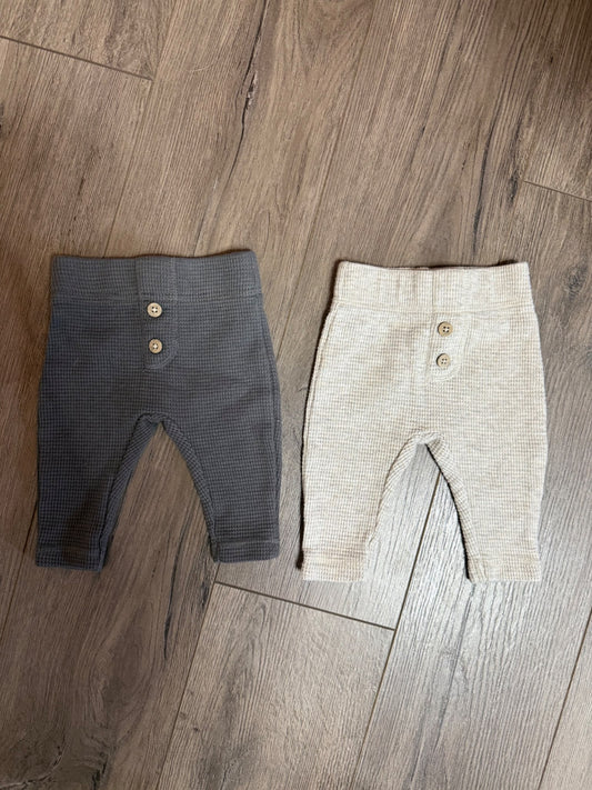 0-3mo Waffle Pants