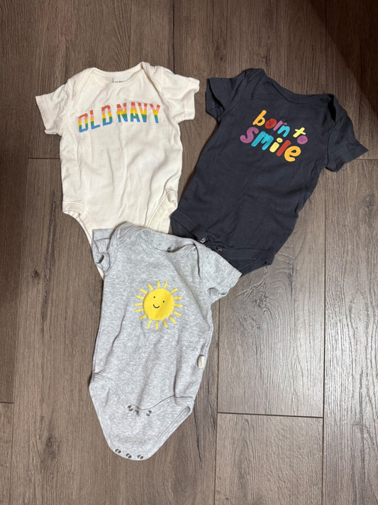 0-3m Onesie Bundle Joe Fresh, Old Navy, Sungabye, Kids 3 Month (0-3M)