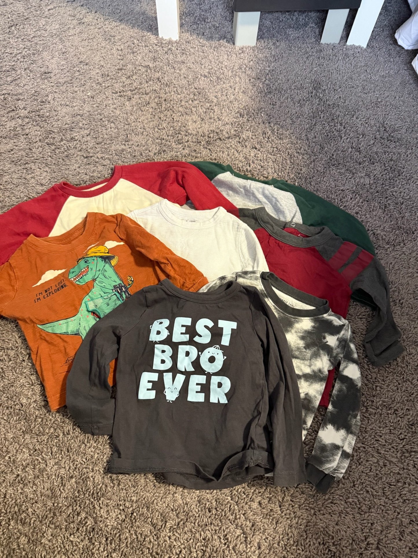 18-24m Long Sleeve Bundle (7 shirts total), Kids 24 Month (18-24M)