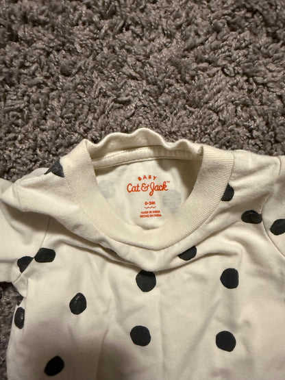 Cat and Jack 0-3m Romper, Kids 3 Month (0-3M)