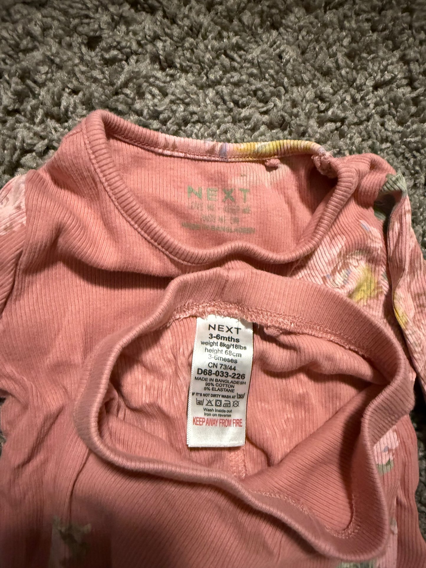 NEXT UK Brand, 3-6m matching putfit, Kids 6 Month (3-6M)