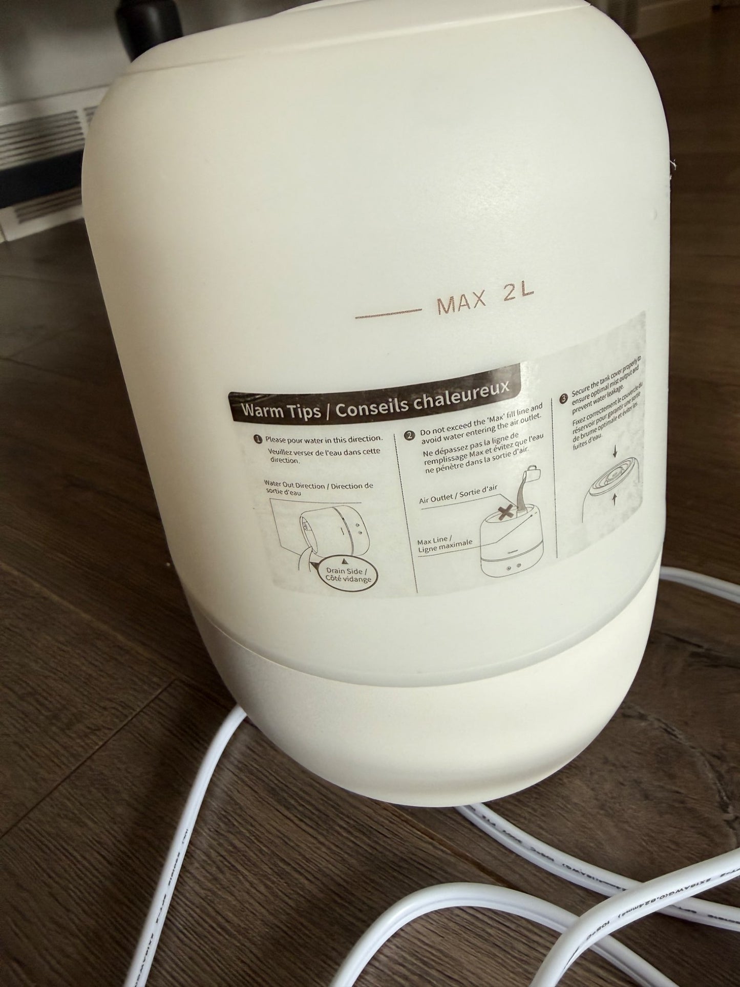 Clarston 2L Cool Mist Humidifier