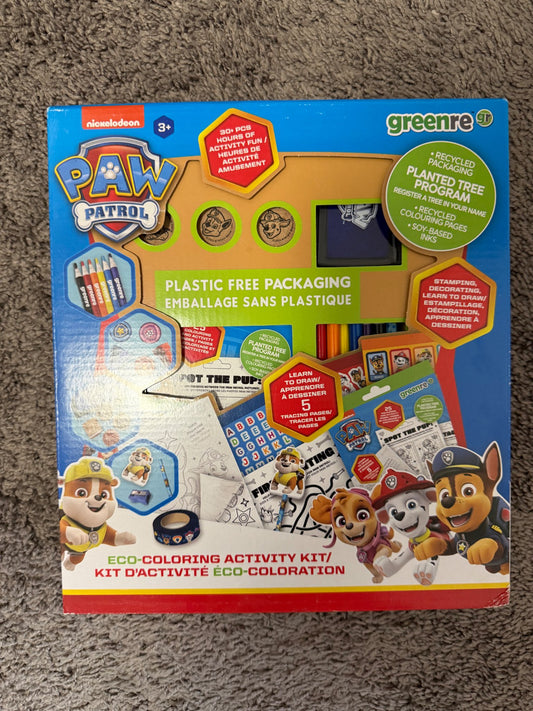 Paw Patrol Eco Colouring Kit NWT