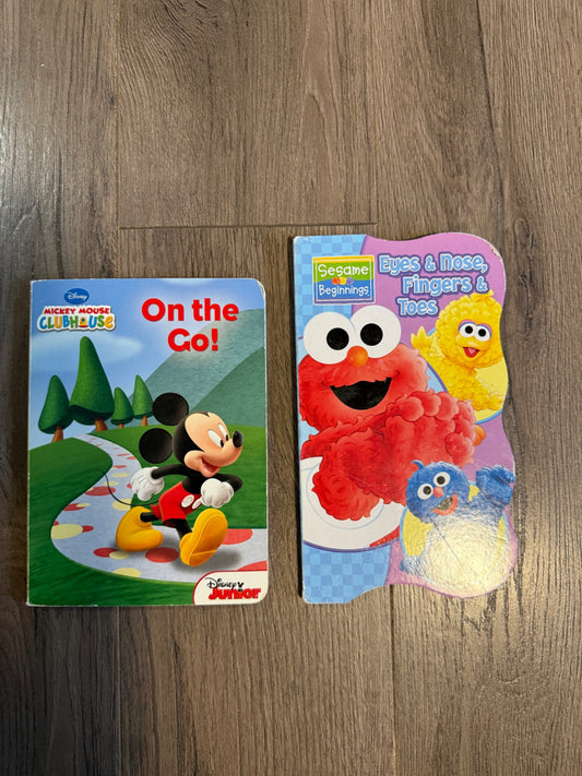 Mickey Mouse & Sesame Board Book Bundle