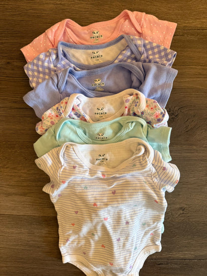 Rococo Onesies Set (6 onesies) size 12m, Kids 12 Month (9-12M)