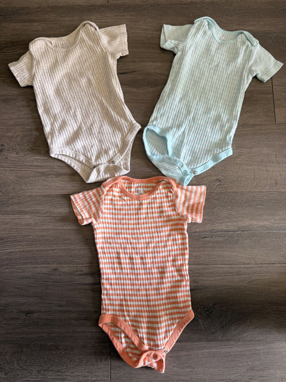 3pc Snap Onesie Set (Members Mark) 12m, Kids 12 Month (9-12M)