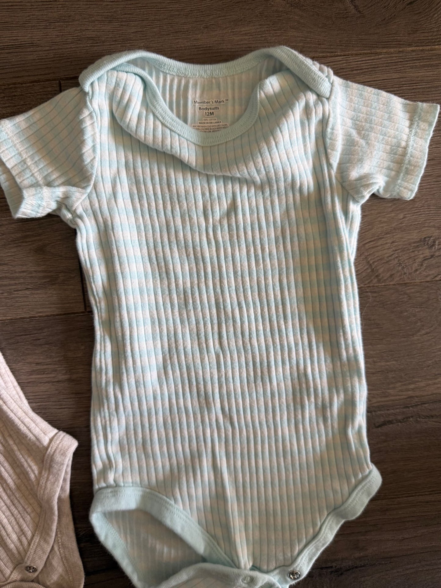 3pc Snap Onesie Set (Members Mark) 12m, Kids 12 Month (9-12M)