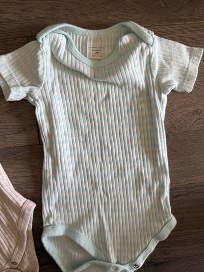 3pc Snap Onesie Set (Members Mark) 12m, Kids 12 Month (9-12M)