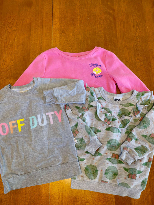 Sweat shirt lot, Kids 4/4T