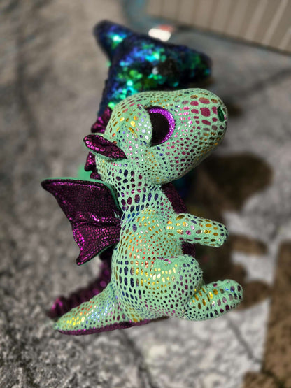Beanie boos One dragon and one dinosaur