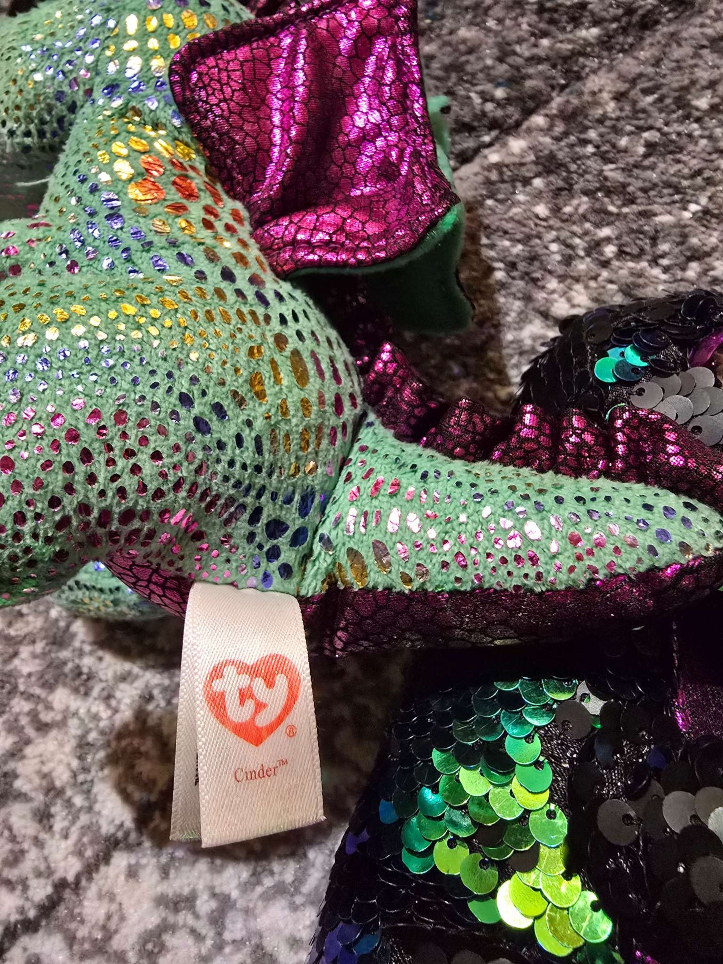 Beanie boos One dragon and one dinosaur