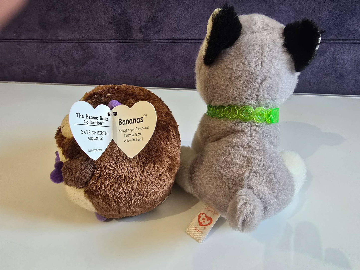 Beanie Boo's - Banana Monkey & Husky