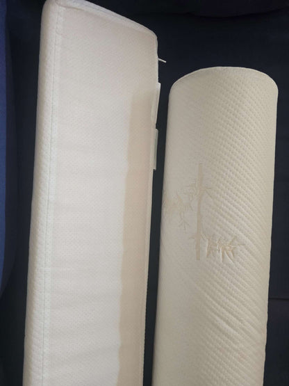 Non-toxic memory foam bed bumpers with removable covers