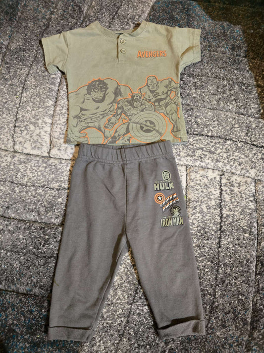 Super soft Avengers t-shirt and pants for a baby, Kids 12 Month (9-12M)