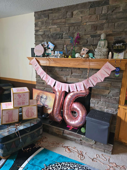 Sweet 16 Birthday decorations!