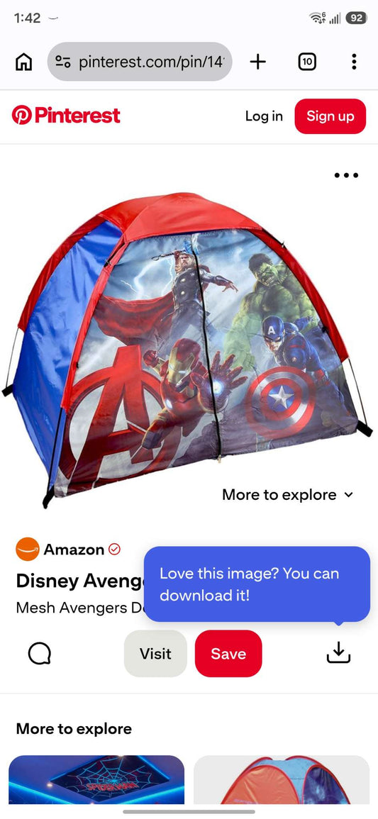 Avengers Sleeping Bag, TENT & pillow
