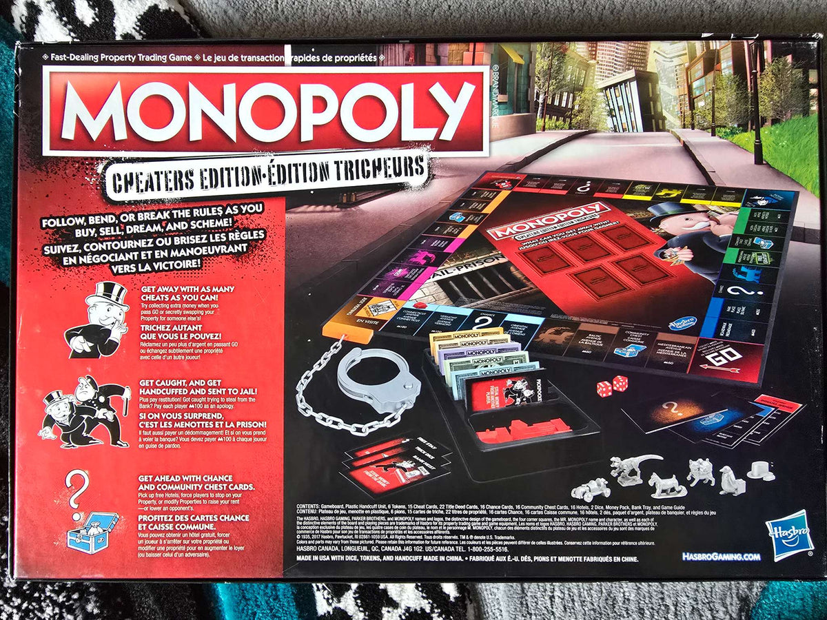 Cheaters Edition Monopoly for 8+ years