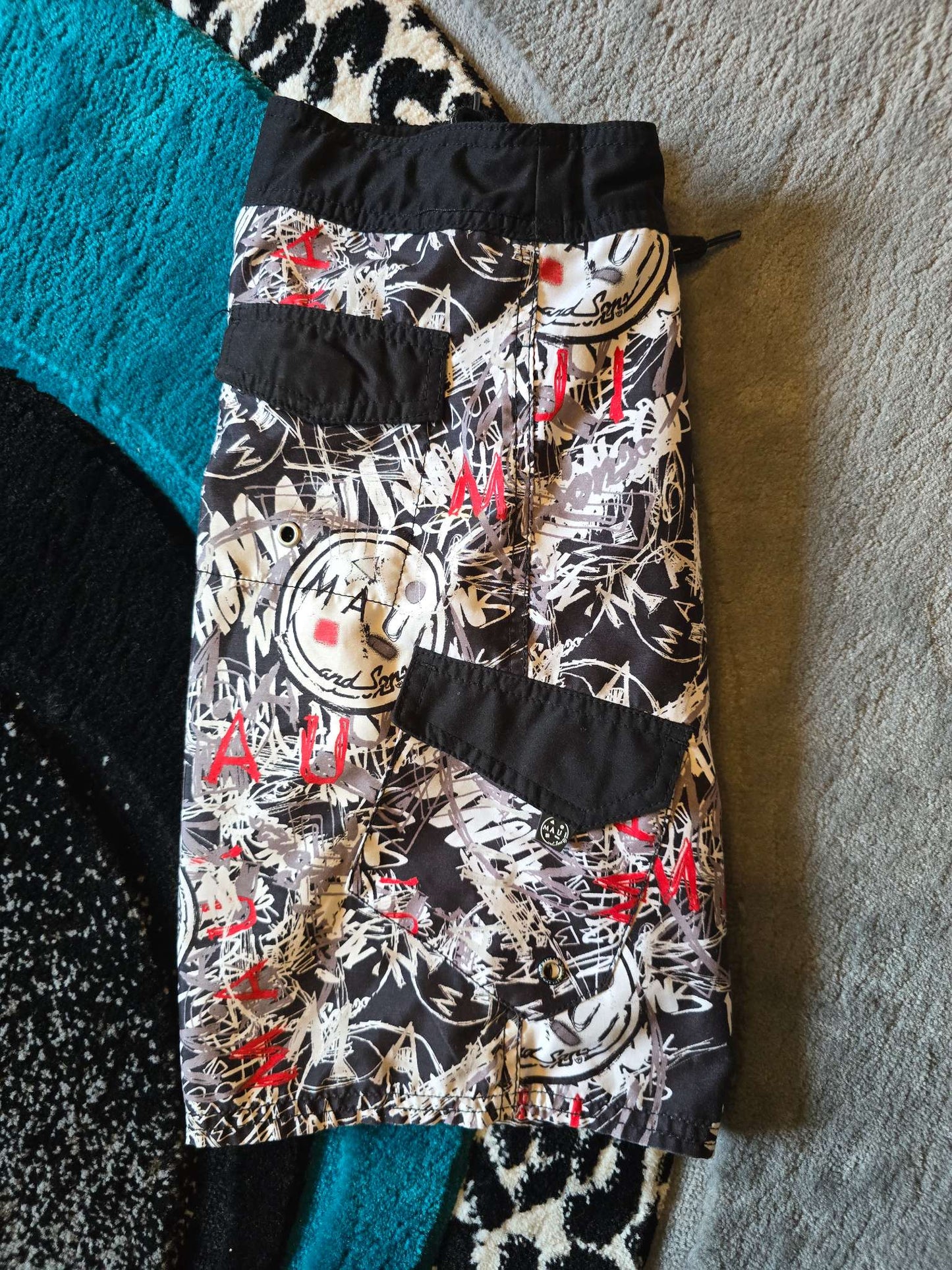 Maui & Sons Swimming Trunks, Size 8 -9, Kids 8