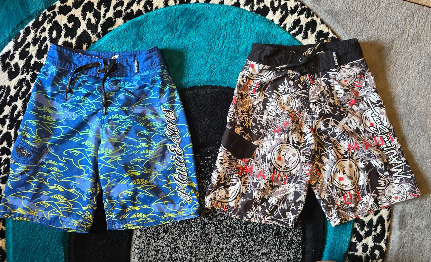 Maui & Sons Swimming Trunks, Size 8 -9, Kids 8