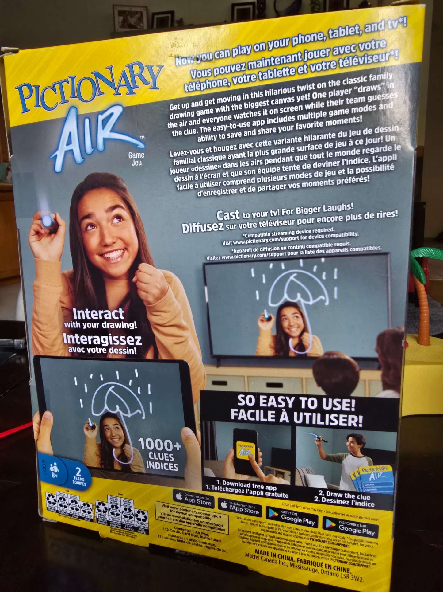 Pictionary Air game - draw with the pen in the air and your creation will show up on the TV