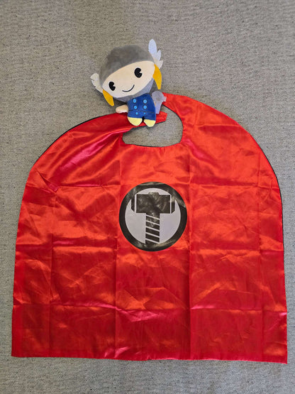 Thor cape & stuffy w/ suction cup for window