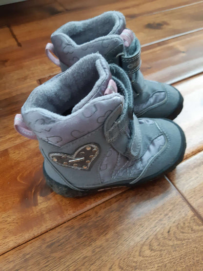 Toddler Girls' Size 6.5 Geox Winter Boots, Shoes 6.5 (Walkers:12-24 mth)