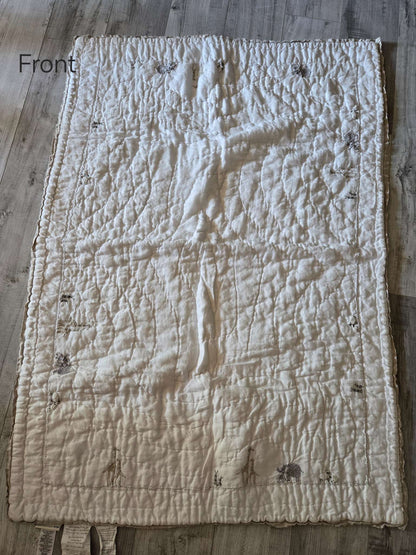 Pottery Barn Kids Animals Baby Quilt, Retails for $150