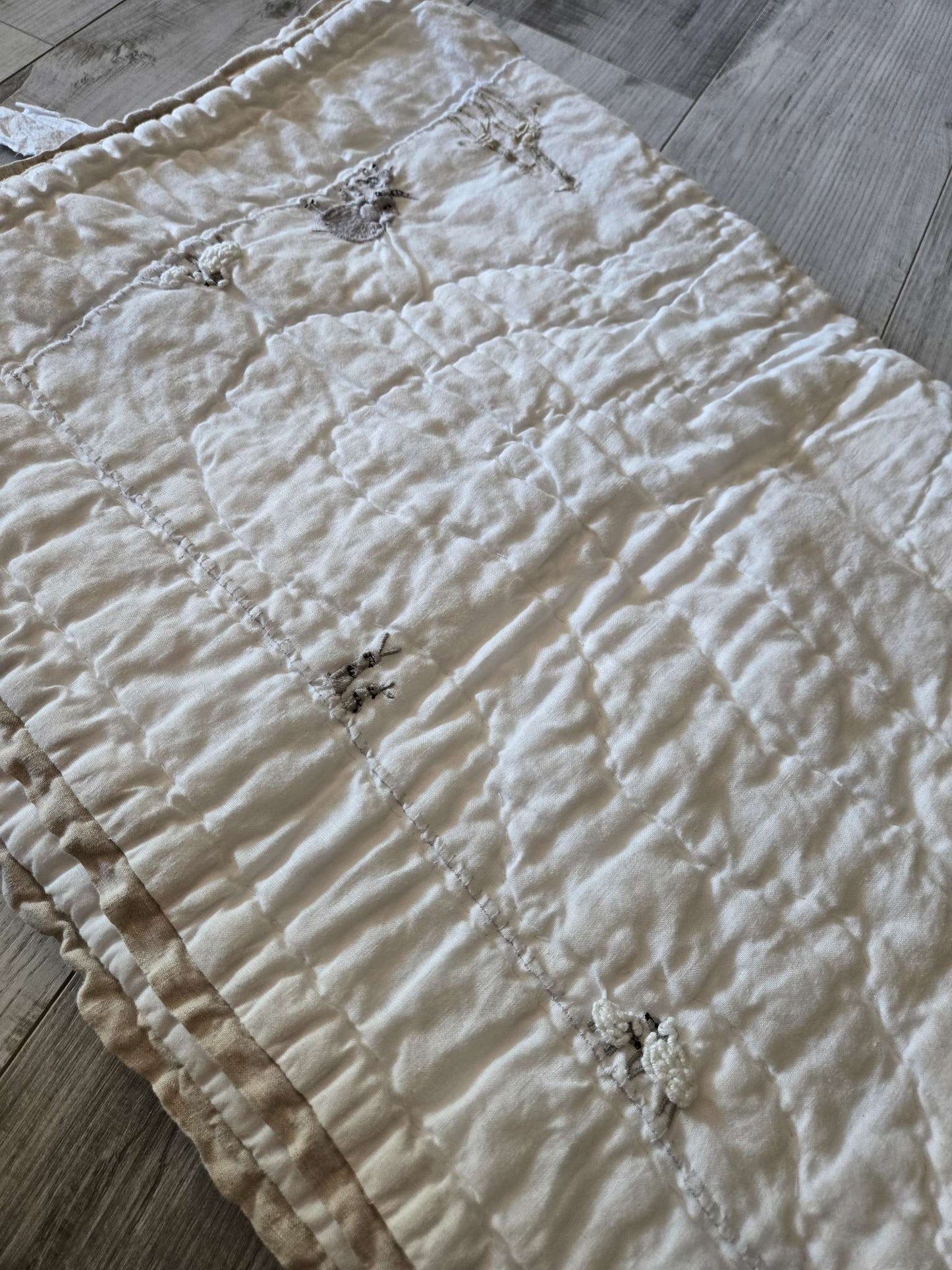 Pottery Barn Kids Animals Baby Quilt, Retails for $150