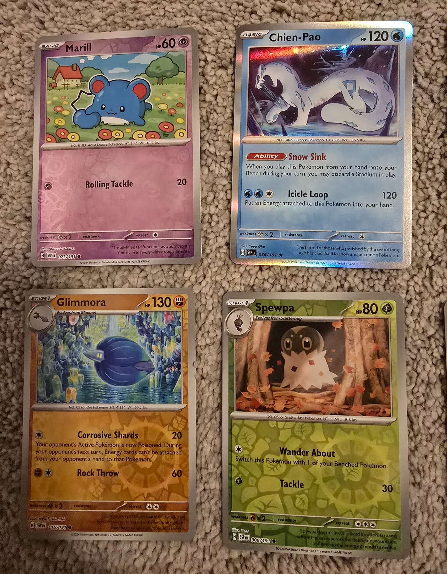 Pokemon Trading Card Game Set of 38 Cards (English Set 4)