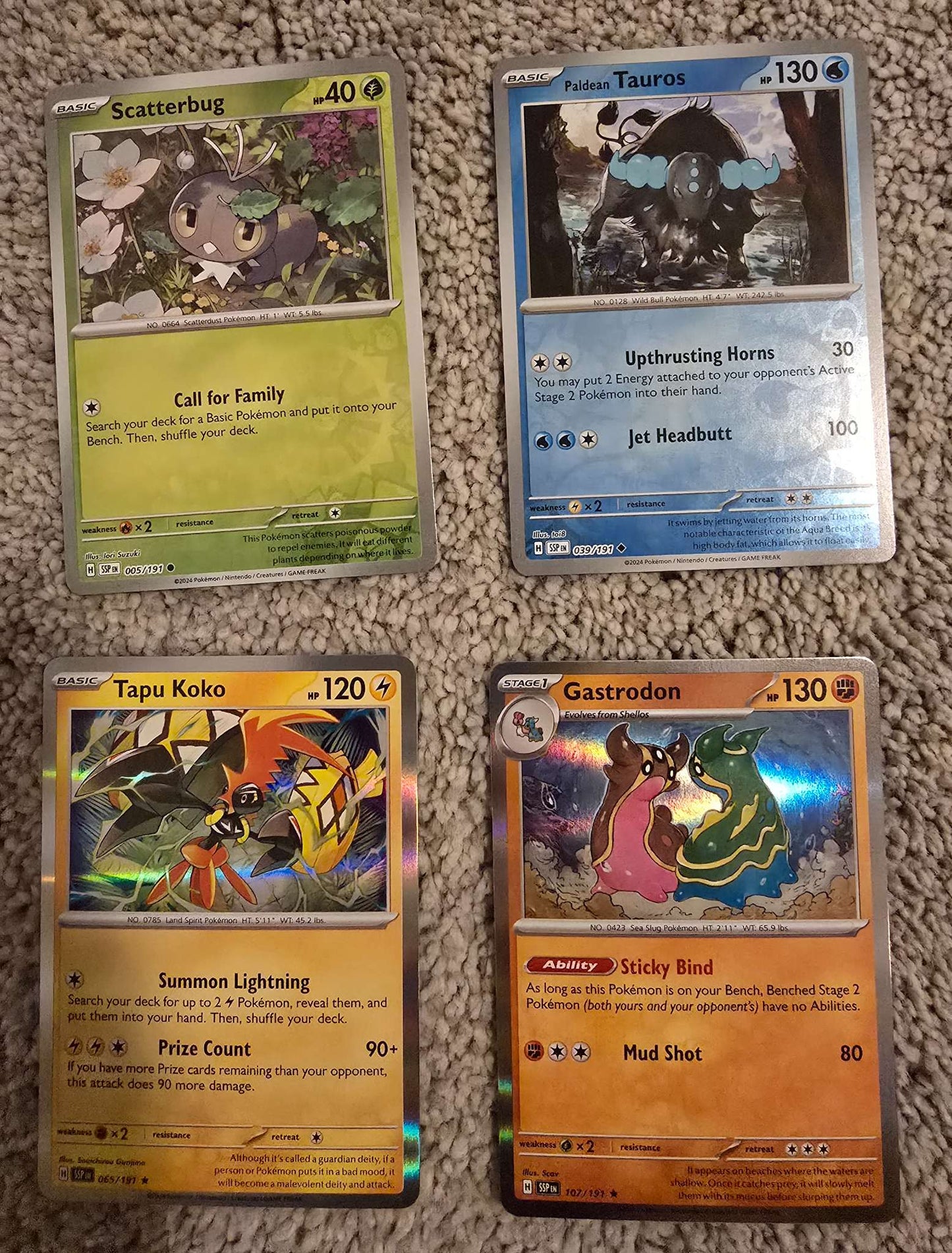 Pokemon Trading Card Game Set of 38 Cards (English Set 7)
