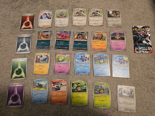 Pokemon Trading Card Game Set of 24 Cards (English Black Bolt Set 1)
