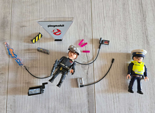 Playmobil misc Ghostbusters figure set and Policeman