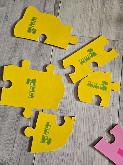 Bi-Lingual Transportation themed puzzles