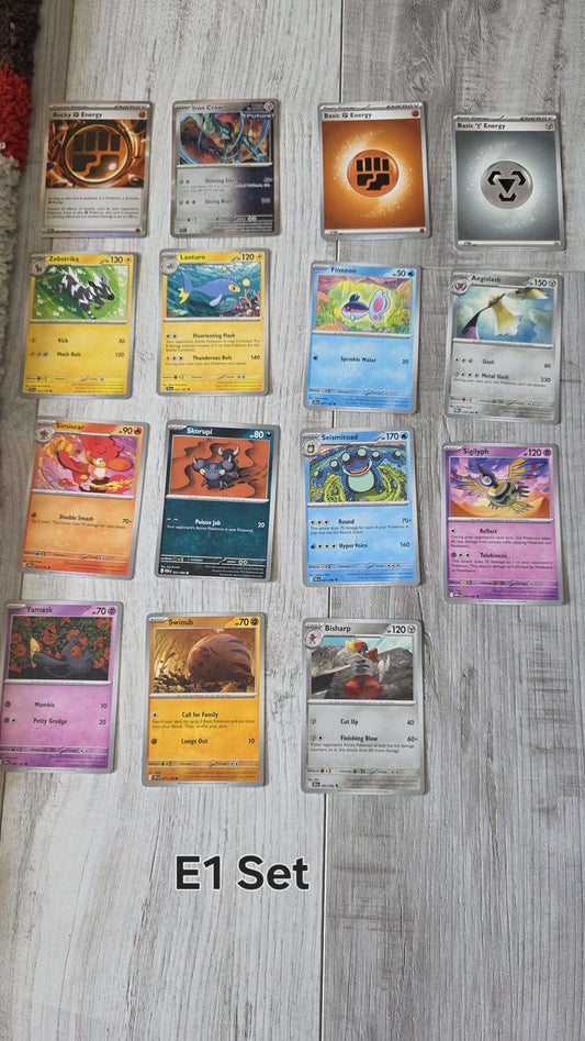 Pokemon Trading Card Game Set of 15 Cards (Set E1)