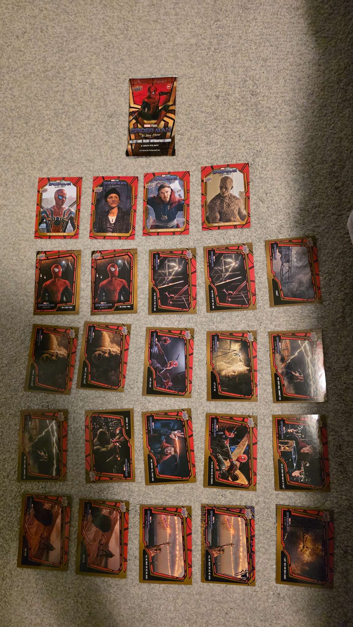 Spiderman No Way Home Trading Card Game Set of 24 Cards (Set SM2)