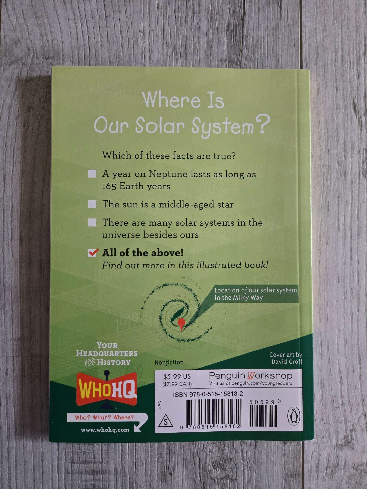 Where Is Our Solar System? book (Book 1)