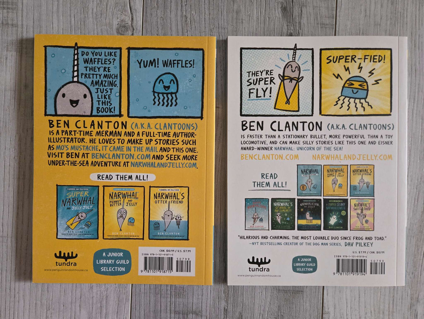 A Narwhal and Jelly Book - Set of 2 different stories from the series (Brand New)