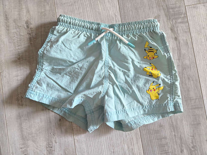 H&M Pikachu Swim Shorts, Size 6x/7, Kids 6/6X