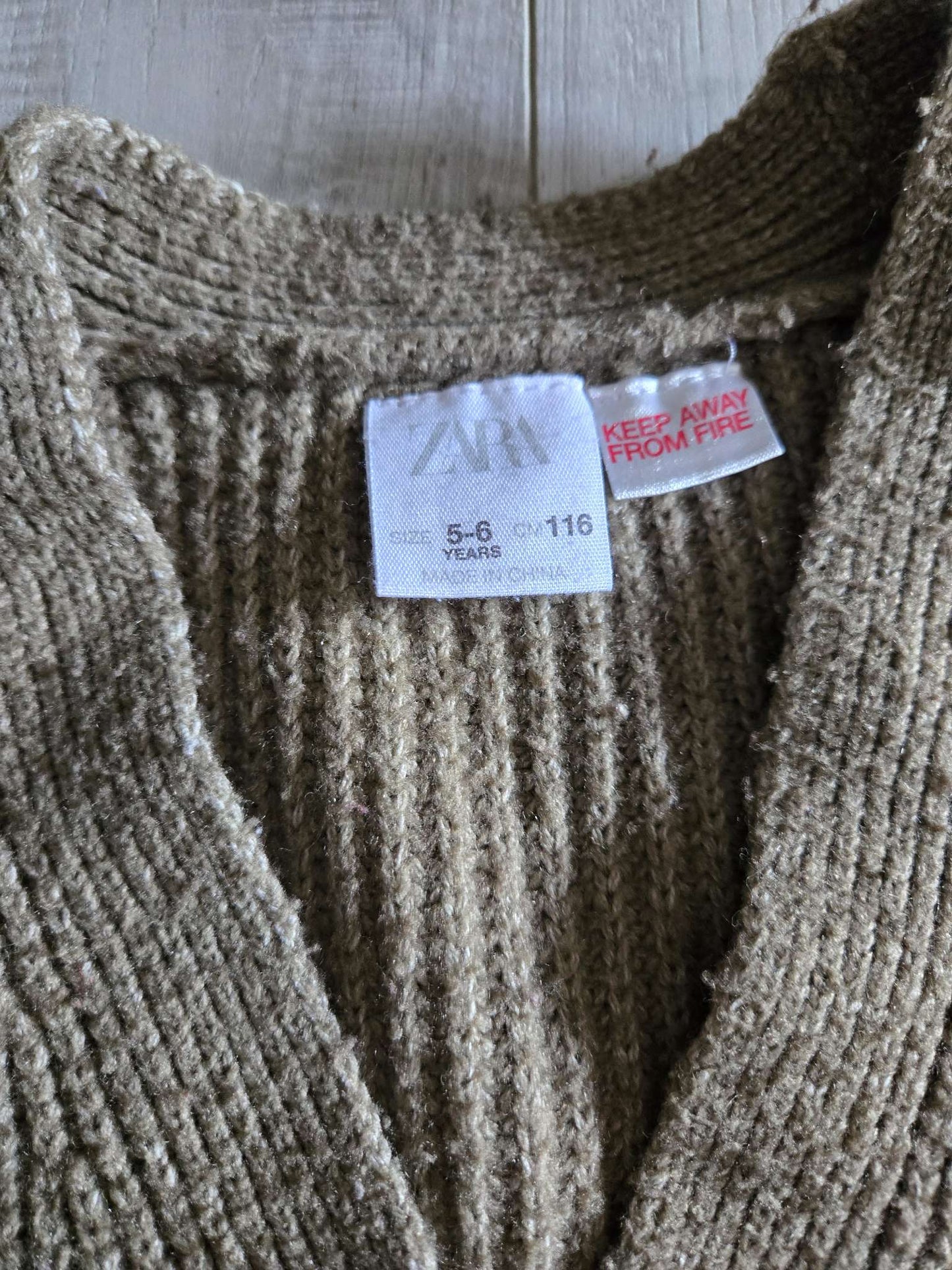 Zara Kids Knit Cardigan, Size 5-6, Kids 5/5T