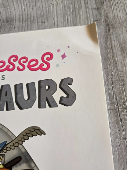 Princess Versus Dinosaurs Book, Brand New