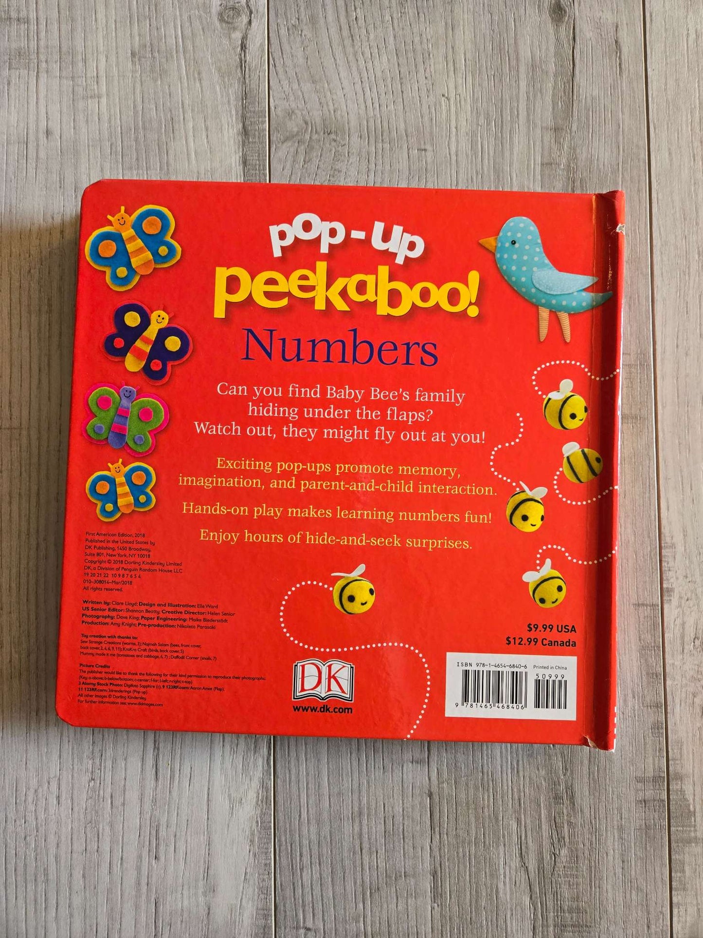 Pop Up Peekaboo Numbers Book