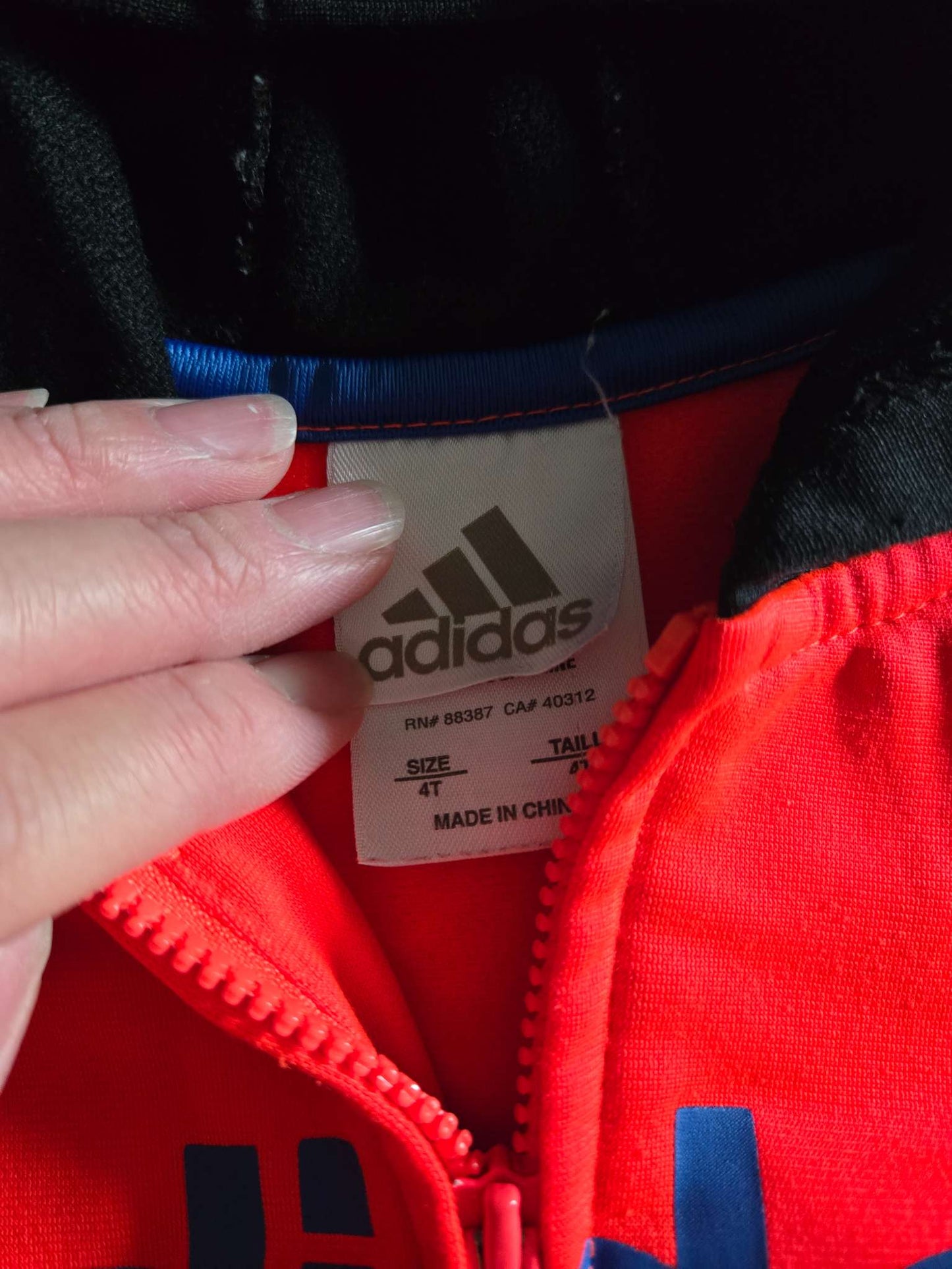 Adidas Hoodie, Size 4T, Kids 4/4T