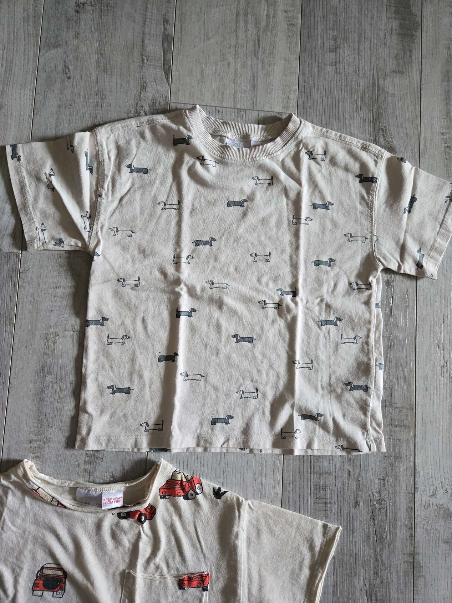Set of 2 Zara Kids Short Sleeve T-Shirts, Boys, Size 5-6, Kids 5/5T