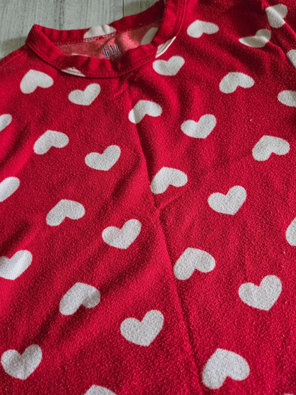 GAP Kids Snug Fit Hearts Pajamas set, Size 8, Kids 8
