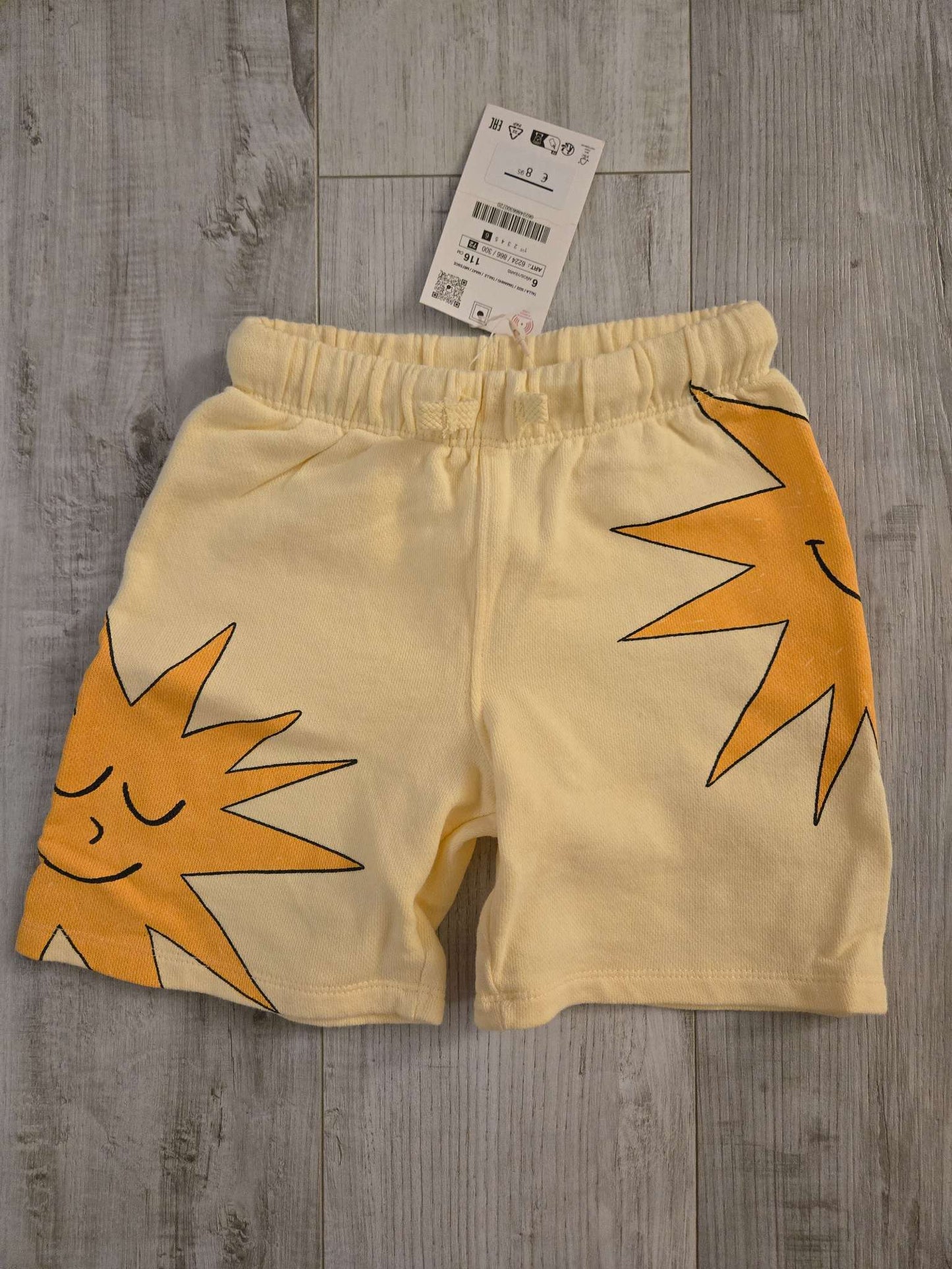 Zara Kids Sunshine Shorts, Size 6, Brand New, Kids 6/6X