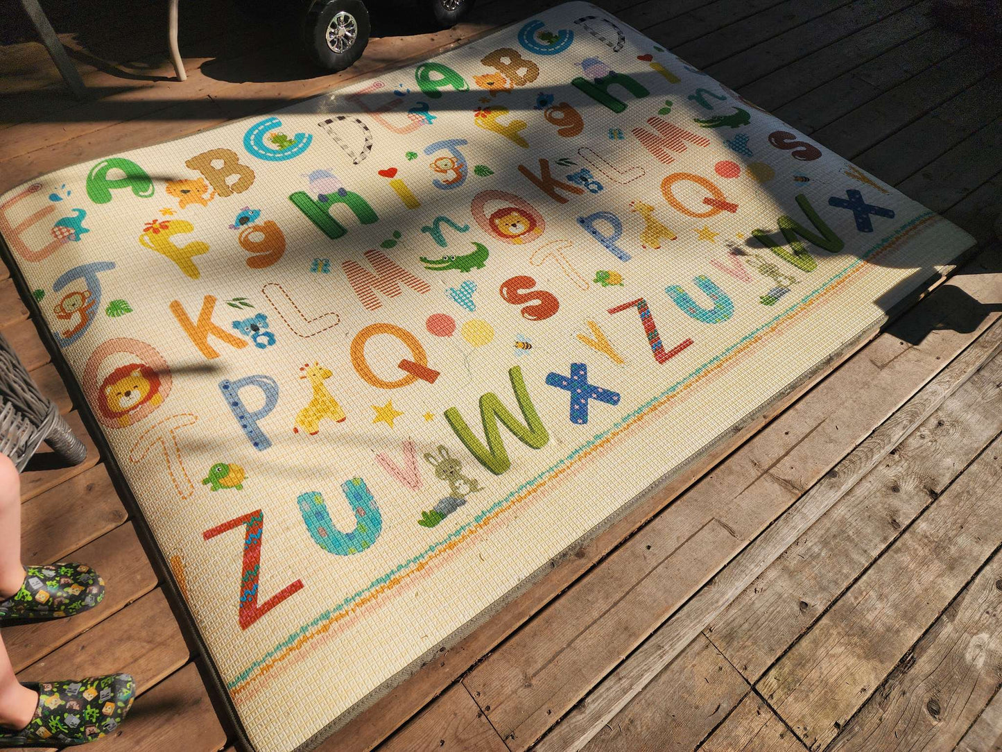 Large Reversible Foam play mat! Great for outdoors!