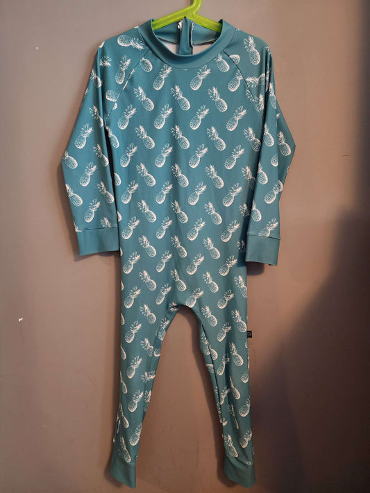 Honeysuckle Swim Sun Suit Size 5T MSRP $45 pineapple, Kids 5/5T (extra small)